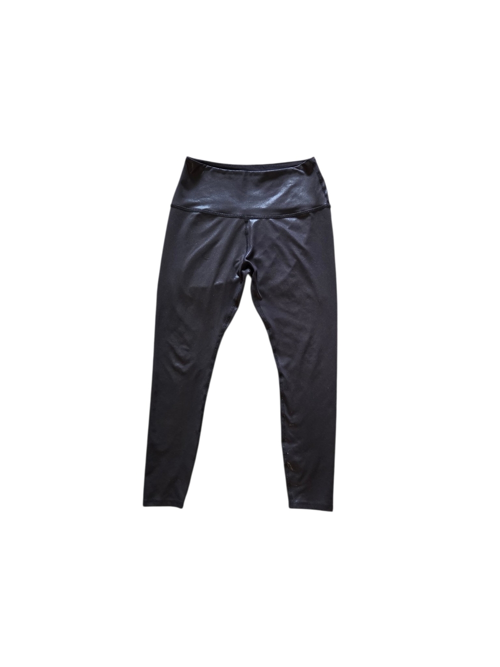 Beyond Yoga Black Women's Leggings with Shiny Waistband - Picture 3 of 7